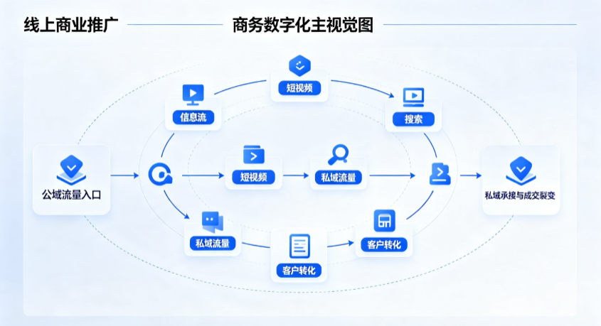 桃源县线上商业推广怎么做？全域流量闭环搭建与低成本转化实战指南